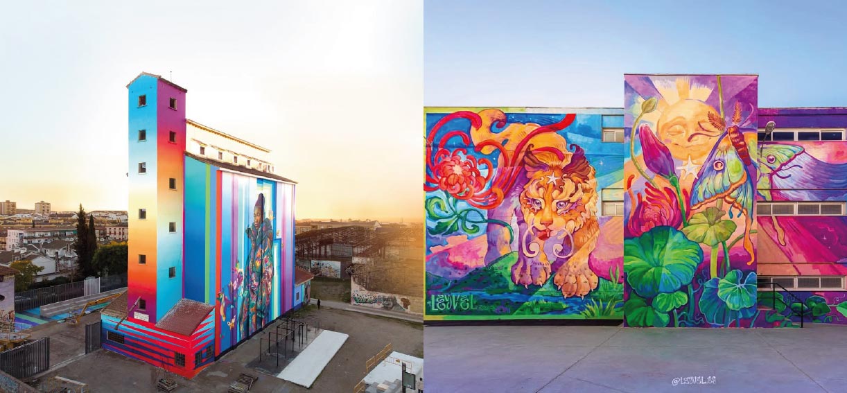 Dos murales de tkrom pinturas optan a mejor mural del mundo 