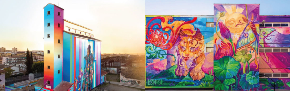 Dos murales de tkrom pinturas optan a mejor mural del mundo 